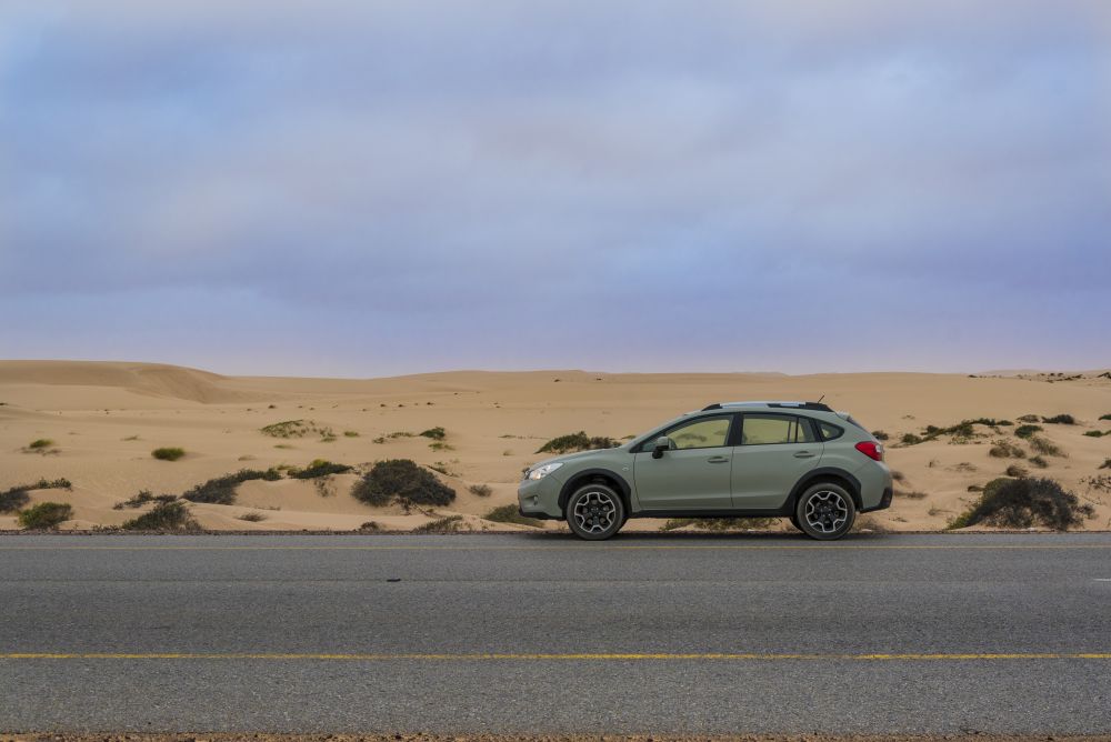 Subaru in the desert